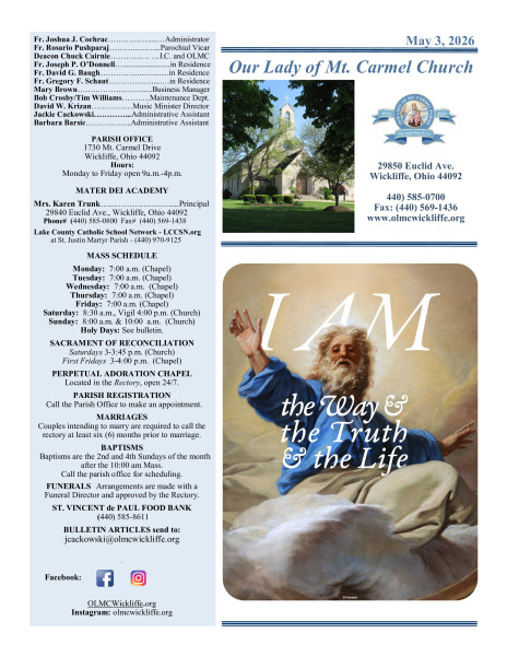 May 3, 2026 Bulletin