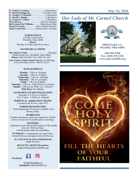 May 24 Bulletin