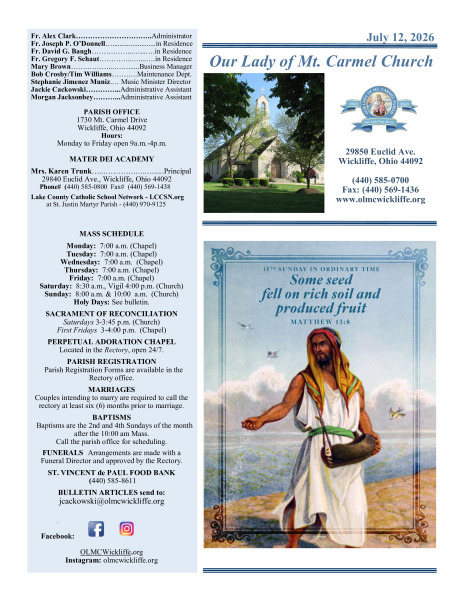 July 12 Bulletin
